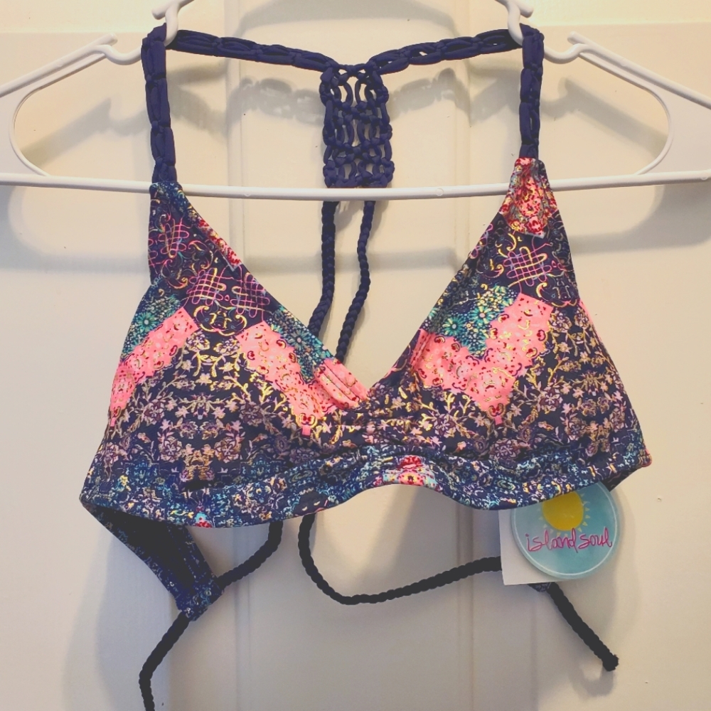 Bikini Set Navy Pink Teal